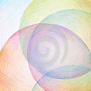 Abstract color pencil scribbles background.