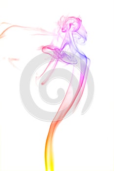 Abstract color smoke