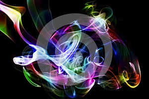 Abstract color smoke background