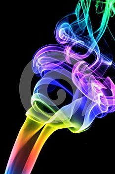 Abstract color smoke background