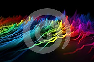 Abstract color spectrum background illustration