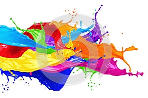 Abstract color splashes