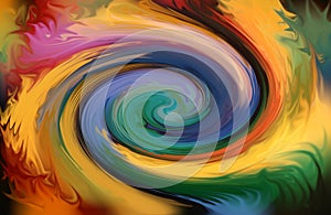 Abstract color twirl photo