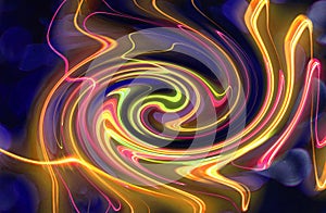 Abstract color twirl background