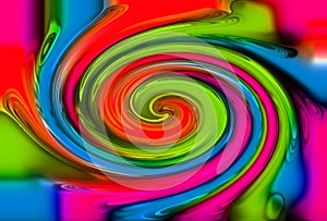 abstract color twirl background