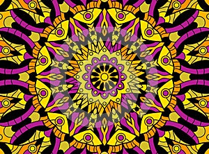 Abstract colored background from a mandala