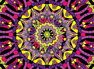 Abstract colored background from a mandala
