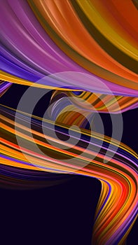 Abstract colored caramel background. 3d renderig