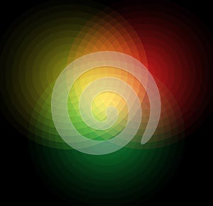 Abstract colored circles