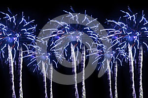 Abstract colored fireworks