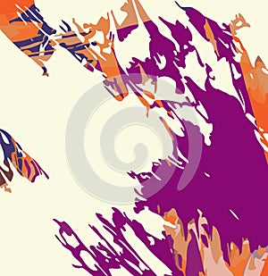 Abstract colored grunge texture of chaotic brush strokes for design of wallpaper, poster, illustration