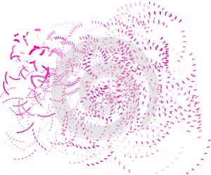 Abstract colored motion, particle or random shape pattern. Messy, design, details & effect.