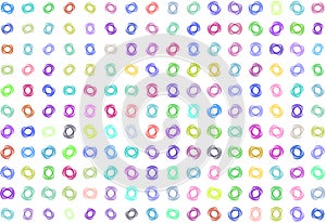Abstract colored oval & mixed shape pattern. Background, geometric, surface & messy.