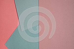 Abstract colored paper texture background. Geometric shapes in colorful and pastel pink, blue, navy colors