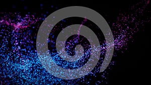 Abstract Colored Particles Background Theme.