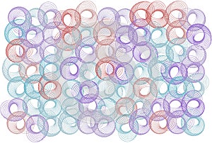 Abstract colored springs shape pattern. Creative, cover, mosaic & background.