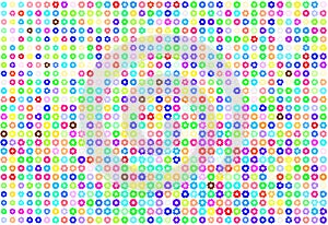 Pattern of shape illustrations background.