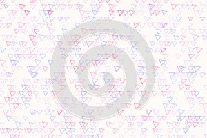 Abstract colored triangle shape pattern. Drawing, wallpaper, graphic & white.