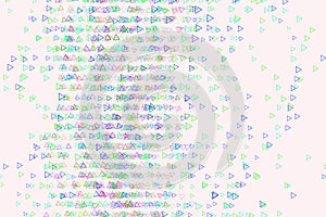 Abstract colored triangle shape pattern. Geometric, art, graphic & background.