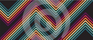Abstract colorful 70s background vector. Vintage Retro Colors from the 1970s 1900s, 80s, 90s. retro style wallpaper