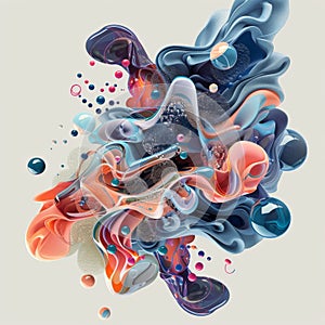 Abstract Colorful Art Fluidity