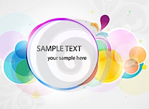 Abstract colorful background banner in vector