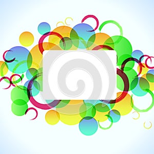 Abstract colorful background with circles, eps10