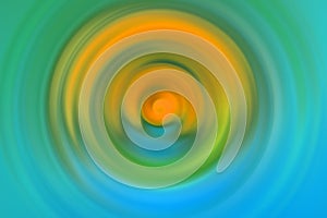 Abstract colorful background with circles shape in light blue and purple gradation colors. Digital effect rotation motion.