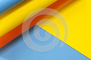 Abstract colorful background with colored paper