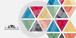 Geometric colorful abstract background graphics template
