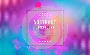 Abstract colorful background, Digital technology banner pink green background concept with technology line light effects, abstract