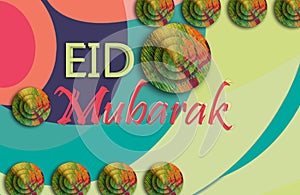 Abstract colorful background.Eid mubarak colorful texture background