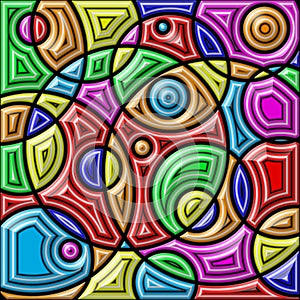 Abstract colorful background. Geometric shapes.