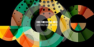 Geometric colorful abstract shape background template design layout