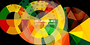 Geometric colorful abstract shape background template design layout