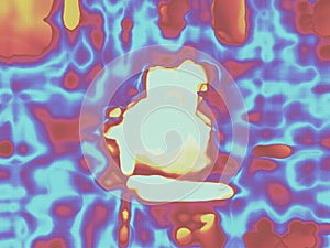 Abstract colorful background image with a cubic pattern grid overlay.