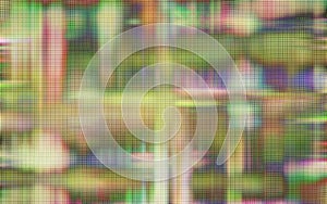Abstract colorful background image with a cubic pattern grid overlay.