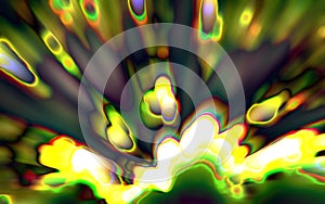 Abstract colorful background image with a cubic pattern grid overlay.