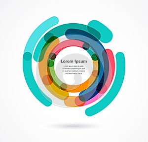 Abstract colorful background infographic