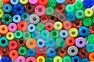 Abstract colorful background. Medley of many round beads