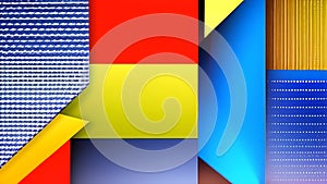 Abstract colorful background with multiple shape object pattern