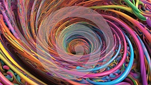 abstract colorful background _A psychedelic swirl of rainbow colors. Pink, orange, yellow, green, blue, and purple spiraling from