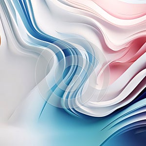 abstract colorful background with smooth lines in blue, pink and white colors