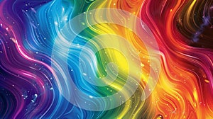 abstract colorful background with some smooth lines in it and sparkles.