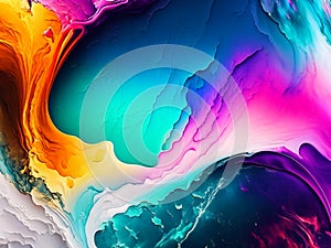 Astratto colorato sfondo del desktop. miscelazione acrilico colori 