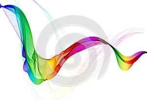 Abstract colorful background with wave