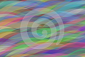 Abstract colorful background with waves looks like lots of rainboes