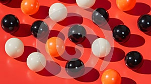 Abstract Colorful Balls Pattern Red Background Good Resolution Stock Photo