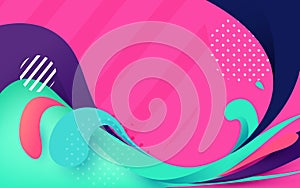 Abstract colorful banner backgrounds photo
