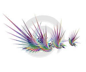 abstract colorful birds